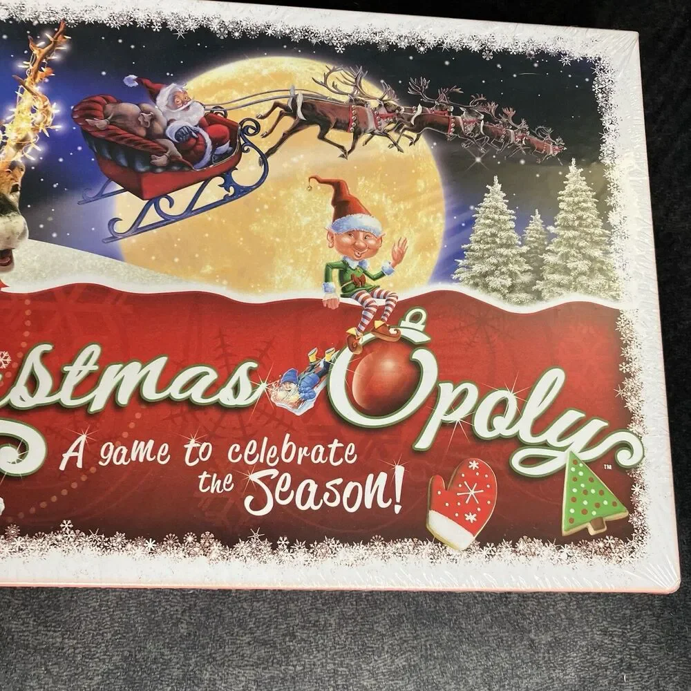 Christmas-Opoly Board Game Themed Monopoly Santa Reindeer New/Sealed! Holiday